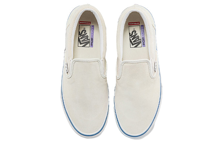 Vans Slip-on Casual Low Tops Skateboarding Shoes Unisex White VN0A5FCAACV