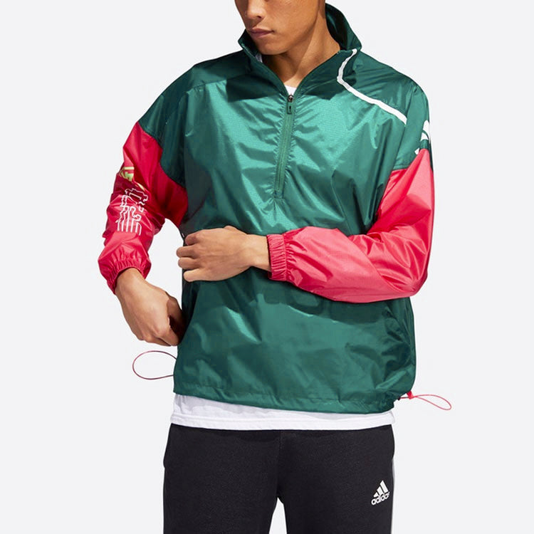 Men's adidas JKT Trans Casual Sports Jacket Forest Green FT2847