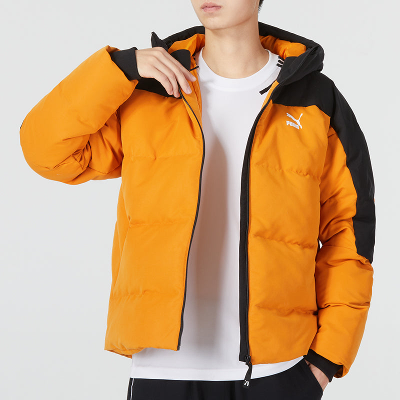PUMA Colorblock Padded Down Jacket 'Orange' 537685-66