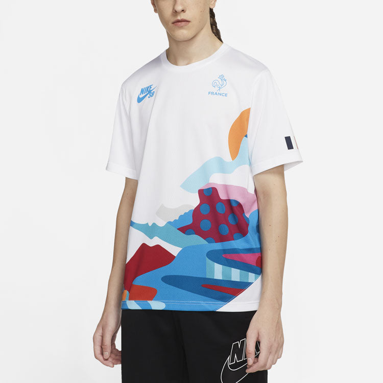 Nike SB x Parra France Federation Kit Crew Jersey 'White Multi' CT6146-100