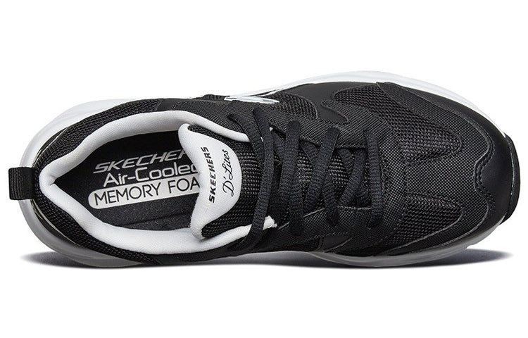 (WMNS) Skechers D'Lites Airy 'Black White' 66666231-BKW
