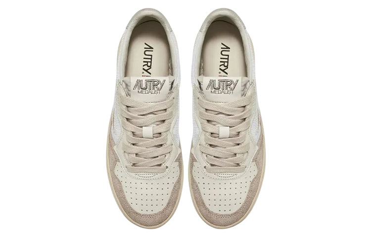 (WMNS) Autry Medalist Low 'Nabuk White' AULW-CN01