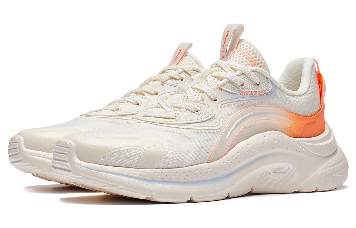 (WMNS) Li-Ning Floating Cloud 'White Orange' AGLT030-4