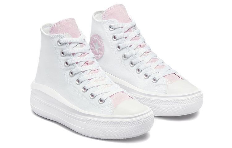 (WMNS) Converse Chuck Taylor All Star Move High 'Hybrid Floral - White Pink Foam' 571577C
