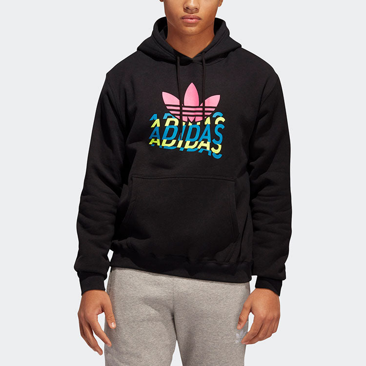 adidas originals Athleisure Casual Sports Printing Logo Black GL6850