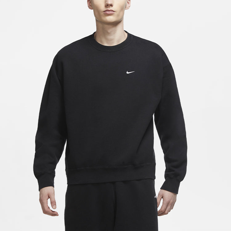 Nike Lab Nrg Fleece Crew Round Neck Pullover Black DA2252-010