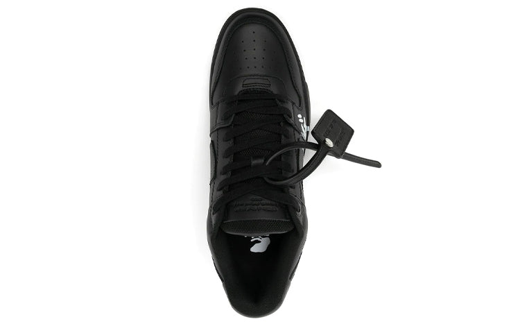 Off-White Out Of Office For Walking Low-Tops 'Black White' OMIA189C99LEA0021001
