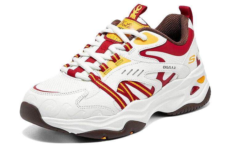 (WMNS) Skechers D'LITES 4.0 'White red' 800006-NTRD