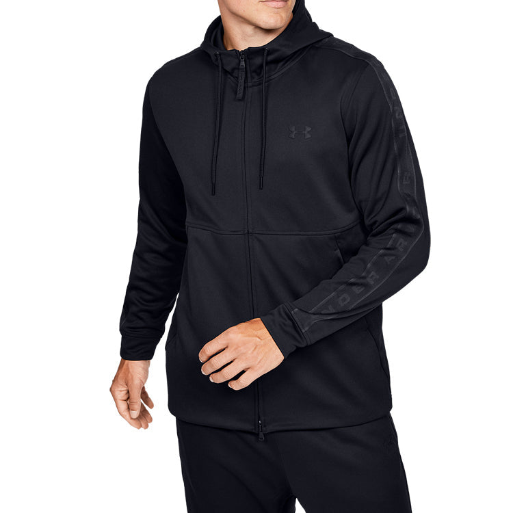 Men's Under Armour Alphabet Printing Hooded Jacket Black 1345543-001