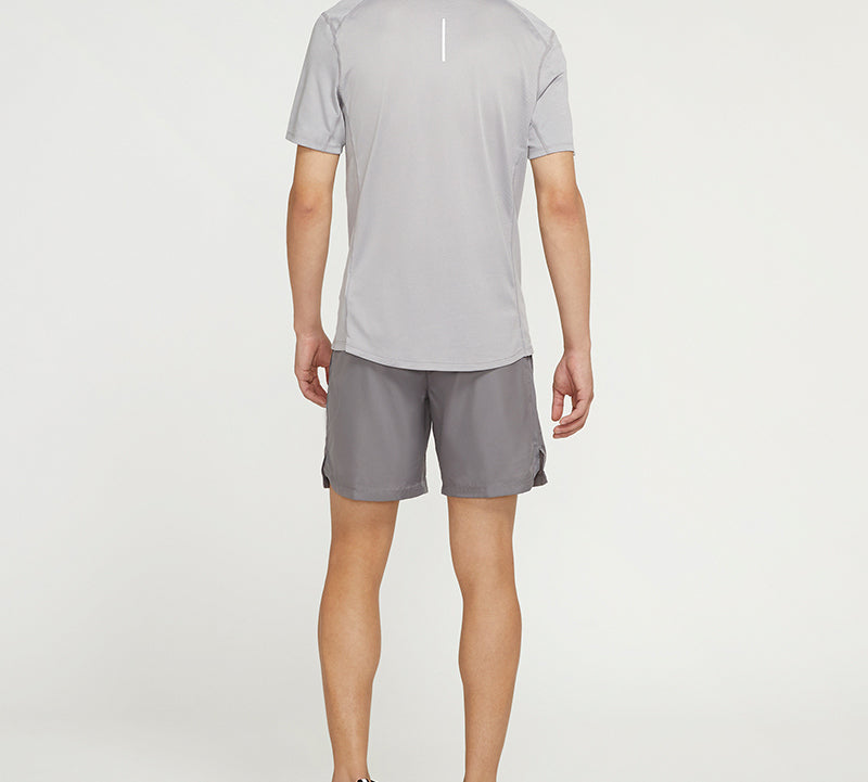 Nike Miler Running Tops Quick Dry Short Sleeve Gray AT3952-059