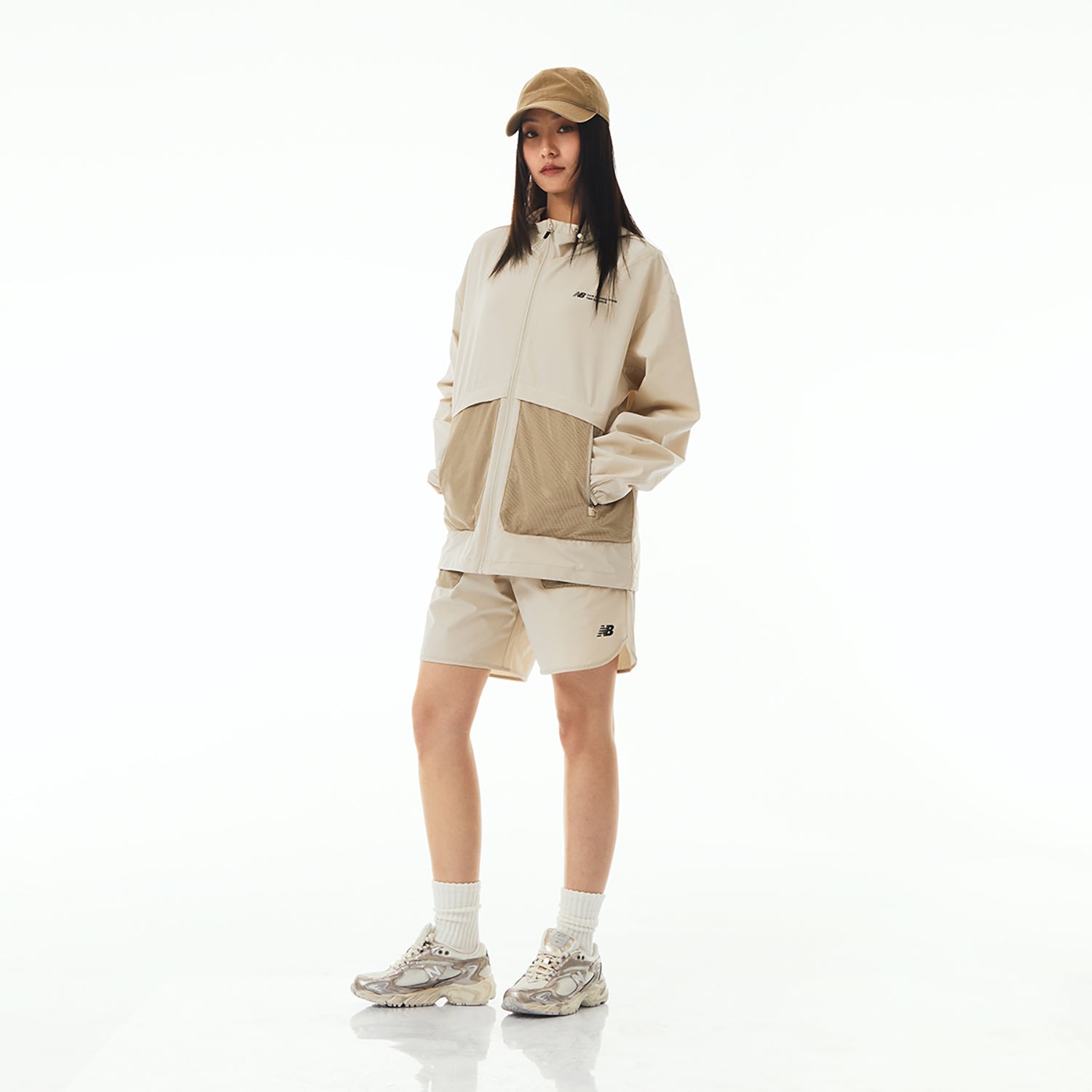 New Balance Woven Short With Mesh Pocket Asia Sizing 'Light Brown' NVE24171-LB