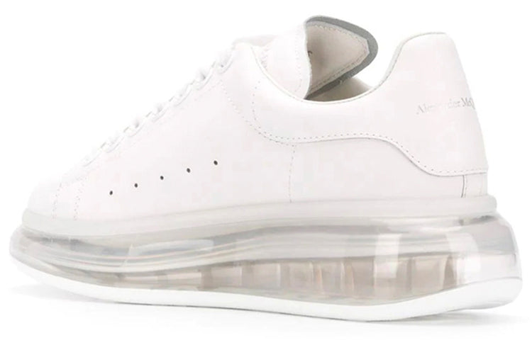 (WMNS) Alexander McQueen Oversized Sneaker 'White Clear Sole' 611698WHX989000