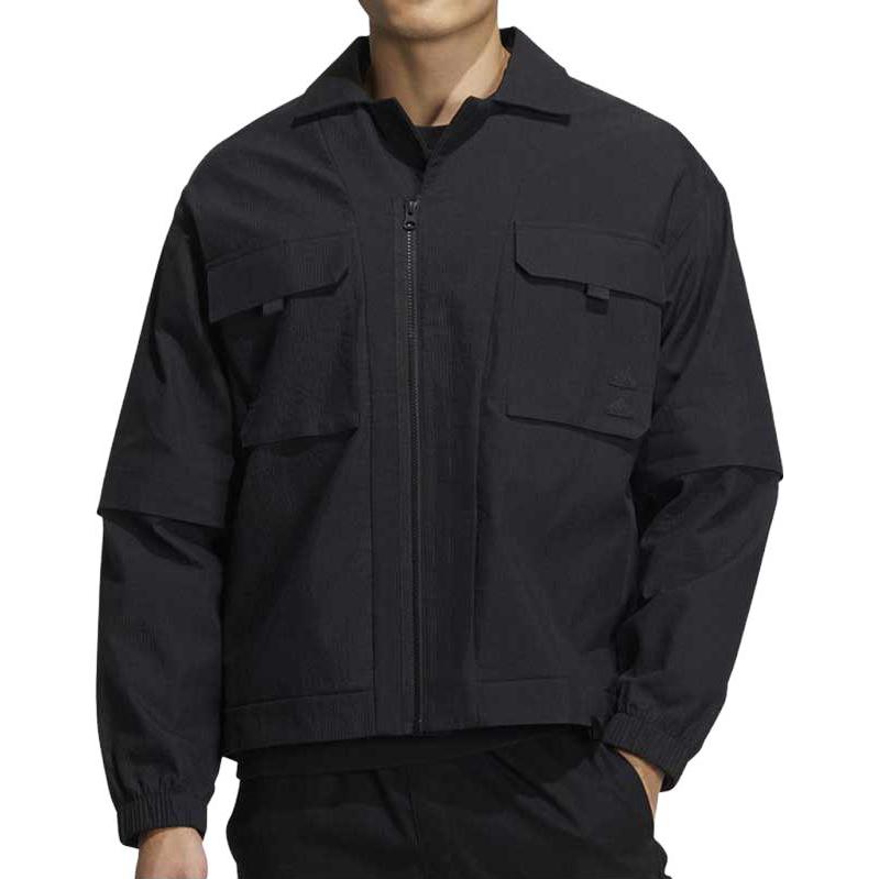 adidas ST GZ Woven Jacket Asia Sizing 'Black' IA8167
