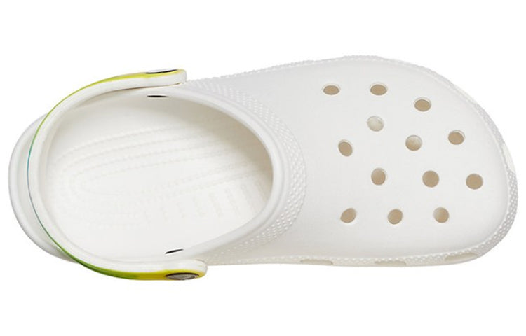 Crocs Classic Clog Beach Sandals White Gradient Green 206638-1DC