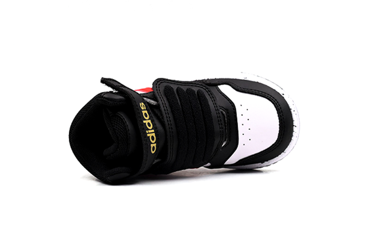 (TD) adidas Hoops Mid I Shoes 'Black White Vivid Red' HR0229