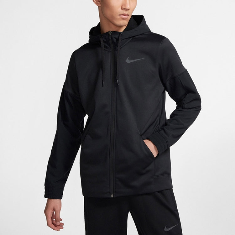 Nike Therma Training Sports Quick-dry Brushed Jacket Coat Male Black BV6310-010