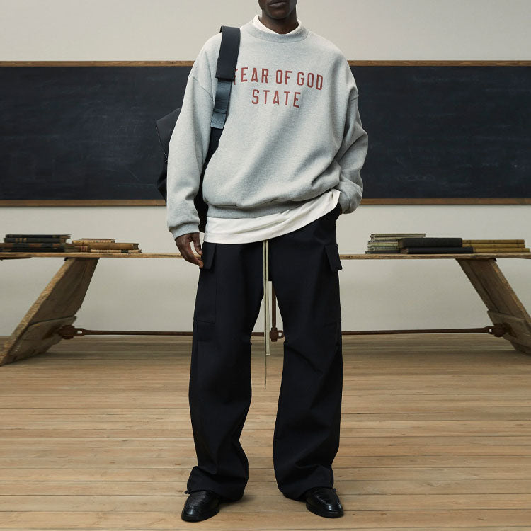 Fear of God Essentials Fleece Crewneck 'Dark Heather' 192BT246261F