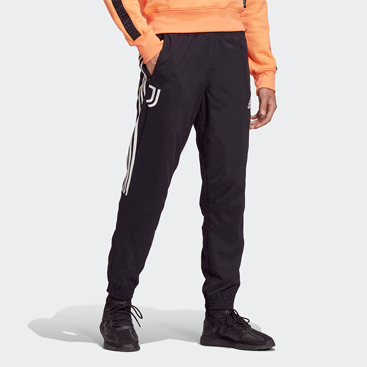 adidas Juve Ssp Pnt Juventus Soccer/Football Casual Bundle Feet Sports Long Pants Black FR4217