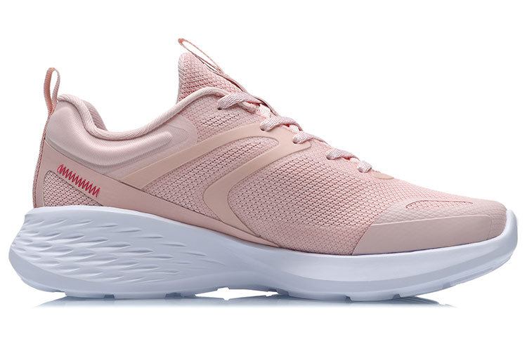 (WMNS) Li-Ning Lightweight Running Shoes 'Pink White' ARHR064-5