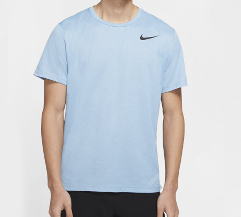 Nike Pro Short Sleeve Training Tops Breathable Quick Dry Blue CJ4612-446