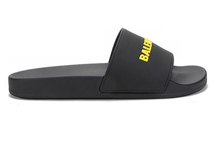 Balenciaga Pool Sandals Black/Yellow 565826W1S811070