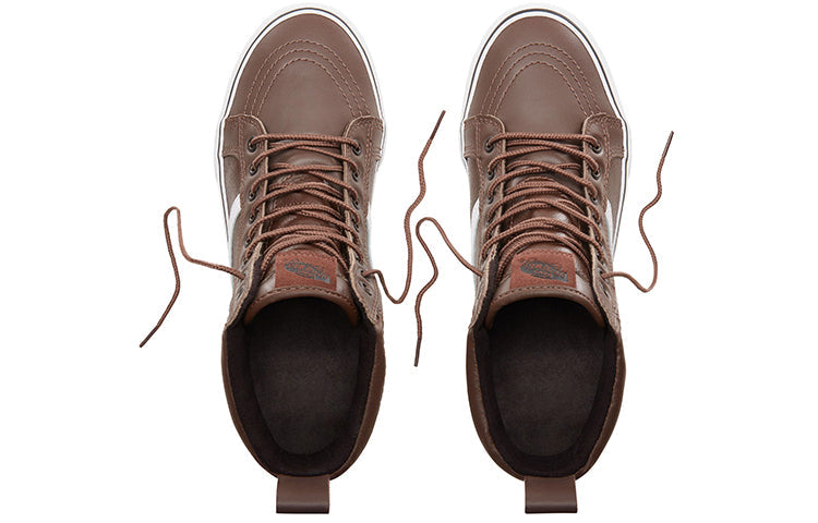 Vans SK8-HI MTE Rain Drum Leather Brown/White VN0A33TXUQC