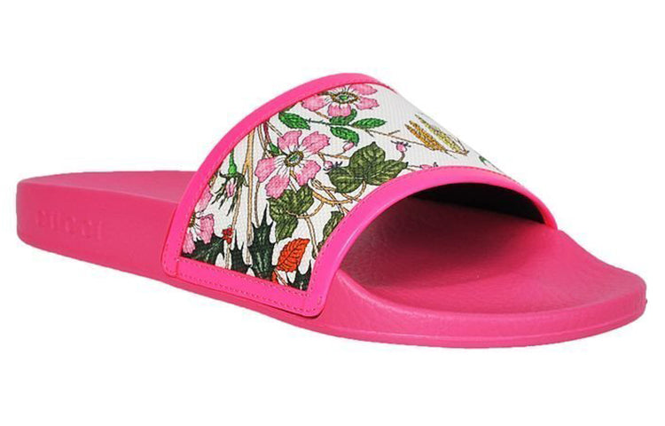 (WMNS) Gucci Pursuit Pool Slide 'Pink Floral' 551440-9ZI40-9095