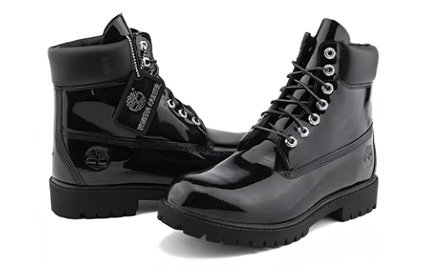 Timberland x Veneda Carter 6 Inch Boots 'Black Patent Leather' A6D8ZM