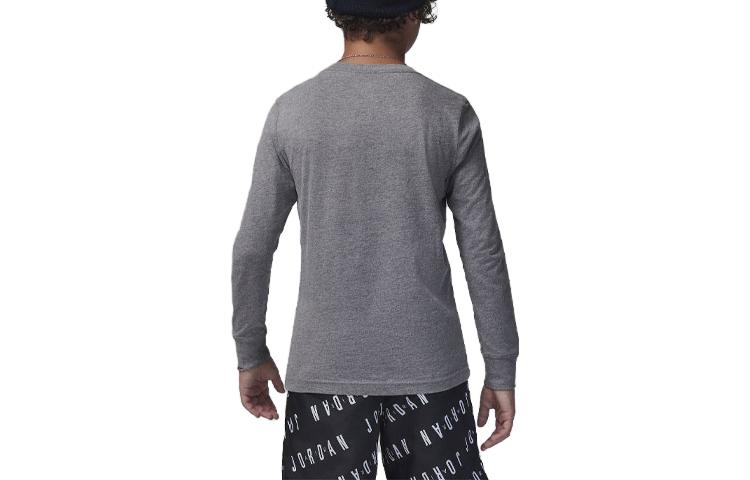(GS) Air Jordan Scramble Long Sleeve T-Shirt 'Grey' 95C680-GEH