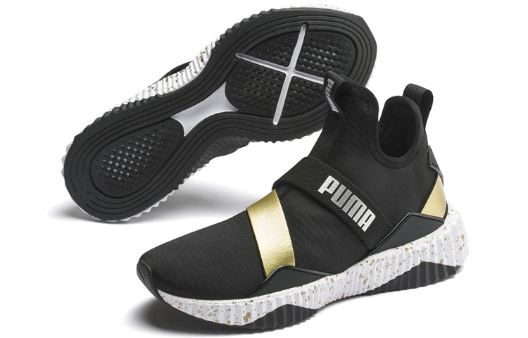 (WMNS) PUMA Defy Mid Metal 'Black Gold' 193044-01