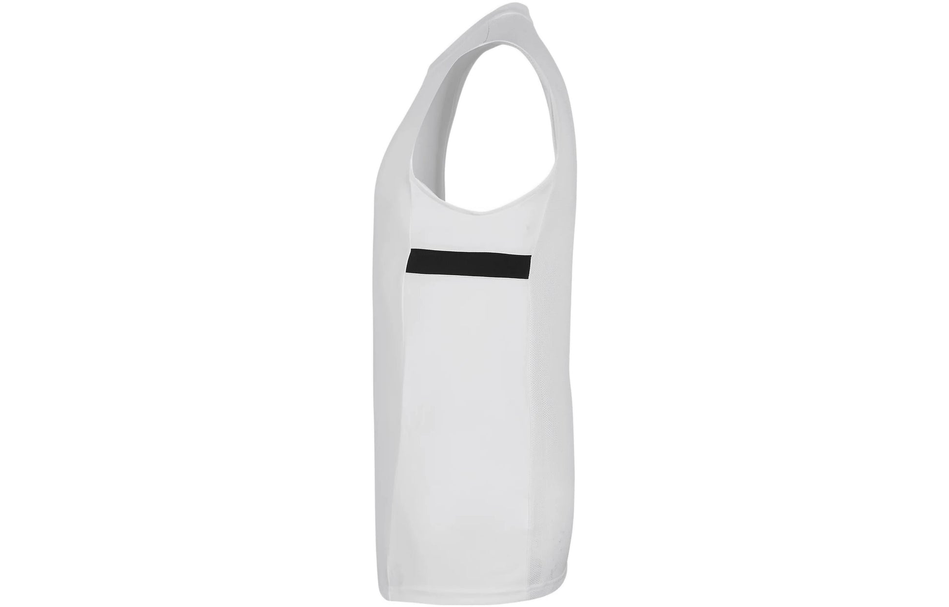 Men's Nike Dri-FIT Logo Printing Round Neck Sports Us Edition White Vest DB4358-100