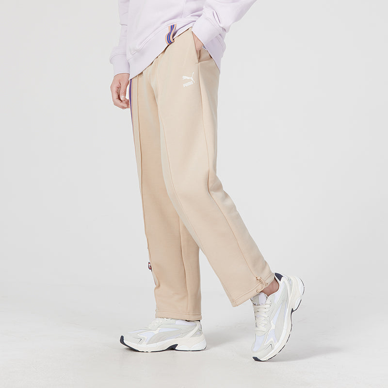 PUMA Team Badge Straight-leg Pants 'Beige' 677376-67