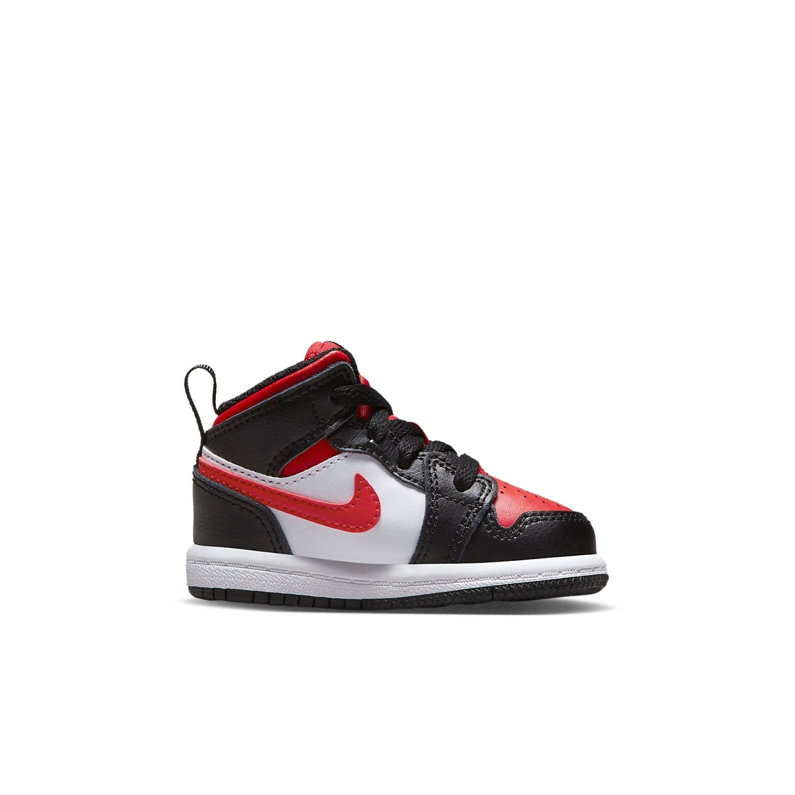 (TD) Air Jordan 1 Mid 'Black Fire Red' 640735-079