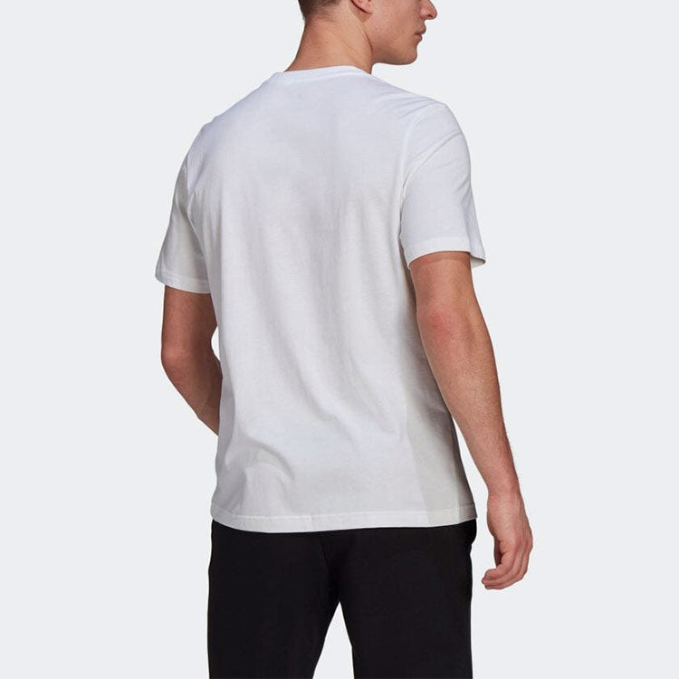 adidas M Smly Bbls T Casual Sports Round Neck Short Sleeve White GM6661