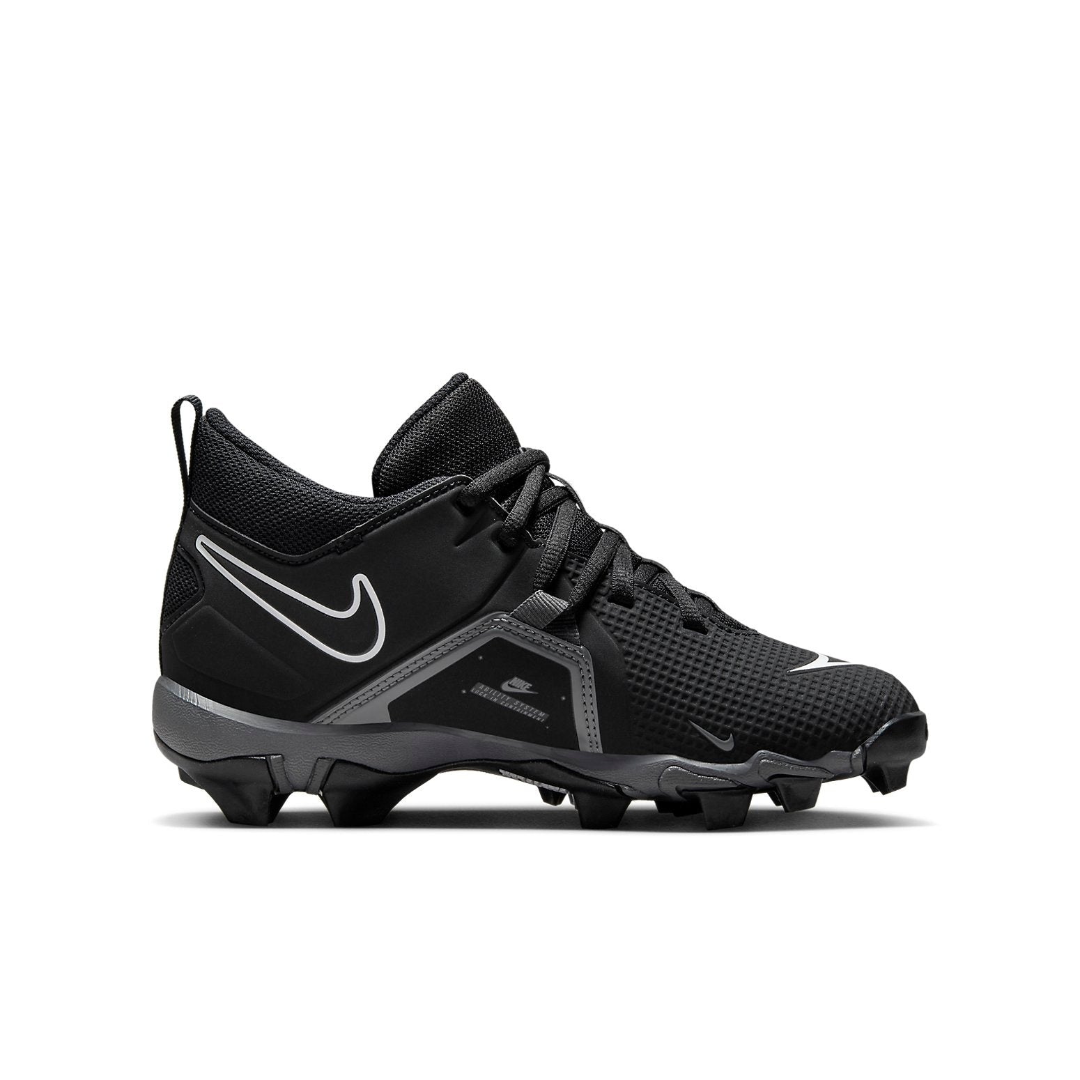 (GS) Nike Alpha Menace 3 Shark Football Cleats 'Black' CV0581-010