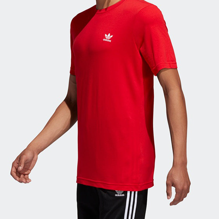 adidas originals Round Neck Pullover Short Sleeve Red FN2841