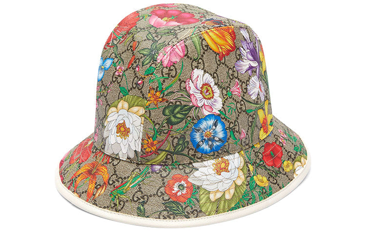 Gucci GG Flora Pattern Fedora Hat 'Beige' 603988-4HI89-8477