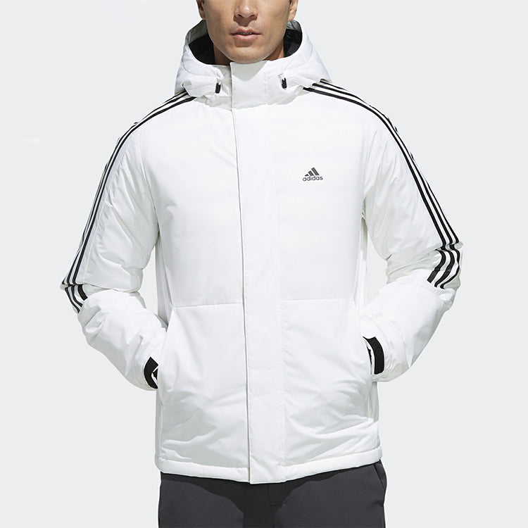 adidas Waterproof Outdoor Sports Woven Warm Down Jacket Men White EH3994