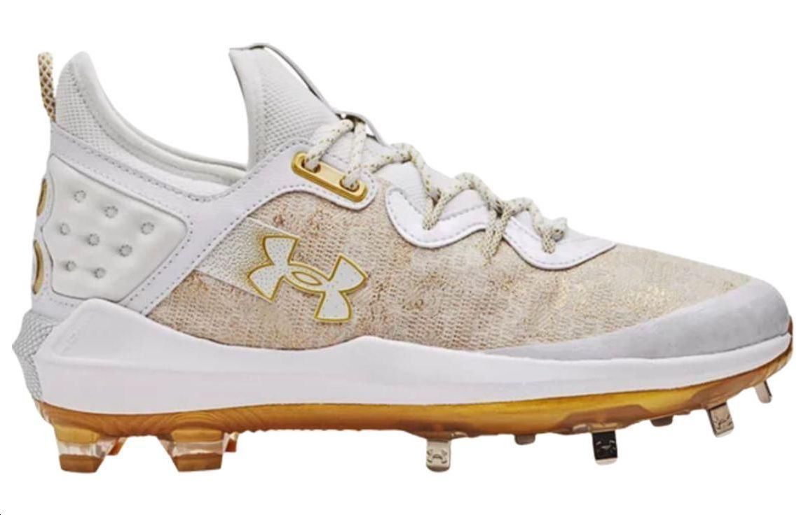 Under Armour Harper 8 Low ST Baseball Cleats 'White Gold' 3026588-100