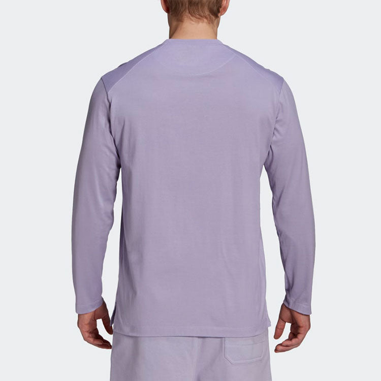Men's Y-3 Casual Logo Long Sleeves Purple GV4121