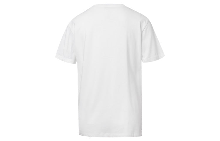 (WMNS) Converse Printing Casual Short Sleeve Round Neck White 10020520102