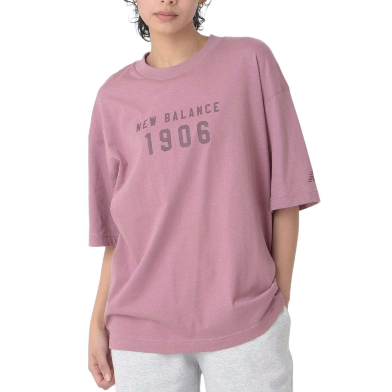 (WMNS) New Balance Iconic Collegiate Jersey Oversized Asia Sizing 'Pink' WT41519-RSE