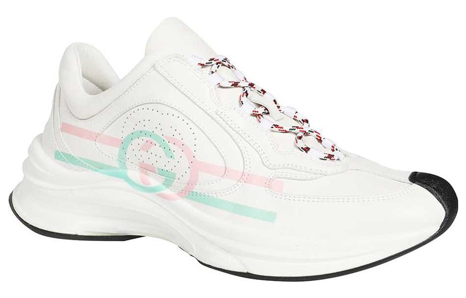 (WMNS) Gucci Run Sneaker 'White Pink Turquoise' 734904-UHH20-9014