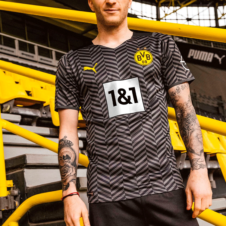 PUMA Bvb Borussia Dortmund 21/22 Away Jersey 'Black' 759057-04