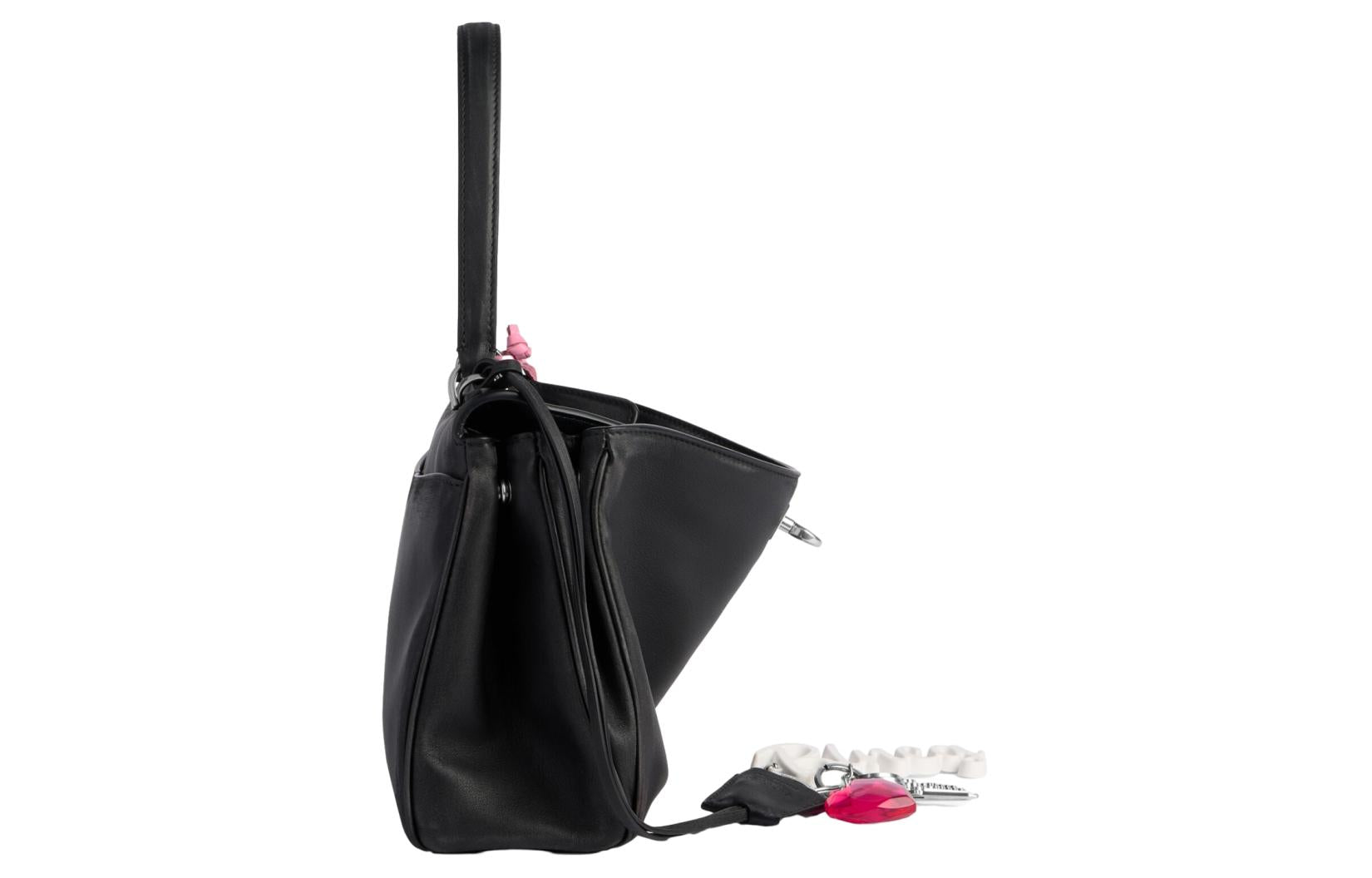 (WMNS) Balenciaga Rodeo Small Handbag Used Effect With One Charm 'Black' 7897792AA831000