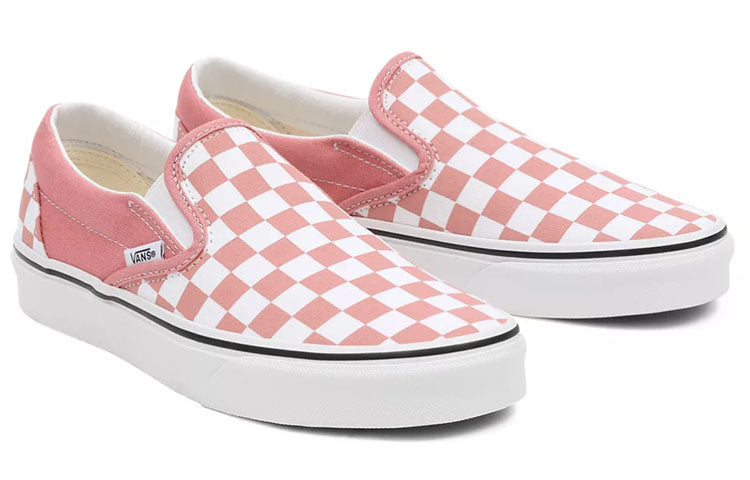 Vans Checkerboard Classic Slip-On Low-Top Sneakers Pink/White VN000XG8B01