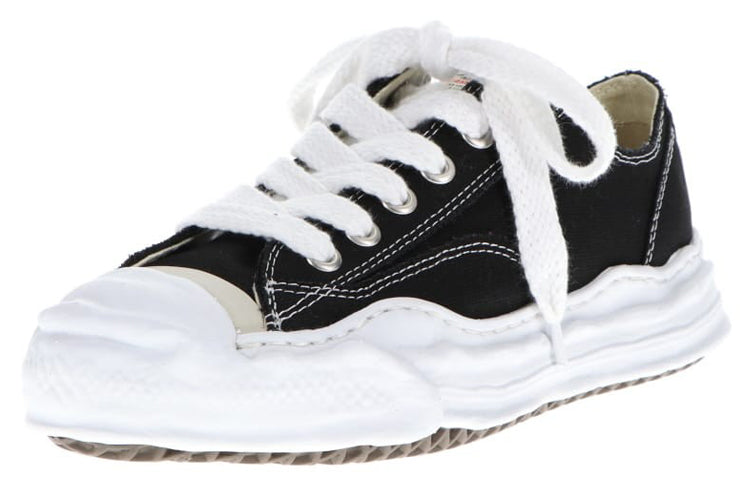 Maison MIHARA YASUHIRO HANK OG Sole Canvas Low 'Black White' A05FW702-BLK