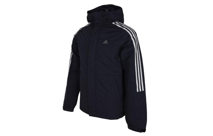 adidas 3st Down Jkt waterproof Outdoor Slim Fit hooded down Jacket Blue EH3997