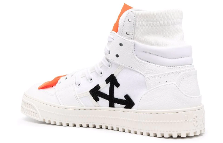 Off-White 3.0 Off Court Leather 'White Orange Black' OMIA065C99LEA0010120