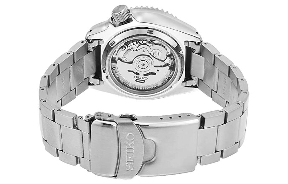 SEIKO Casual waterproof Automatic Sports Mechanical Watch 'Black Silver Gold' SRPD57K1